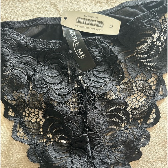 🖤NWT Adore Me Sexy Lacy Thong - Sz Medium - Picture 4 of 5